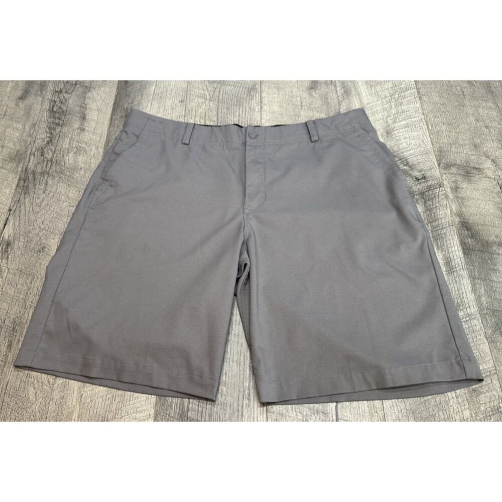 Nike Golf Shorts Mens 38 Gray Flat Front Performance Stretch 10" Lightweight